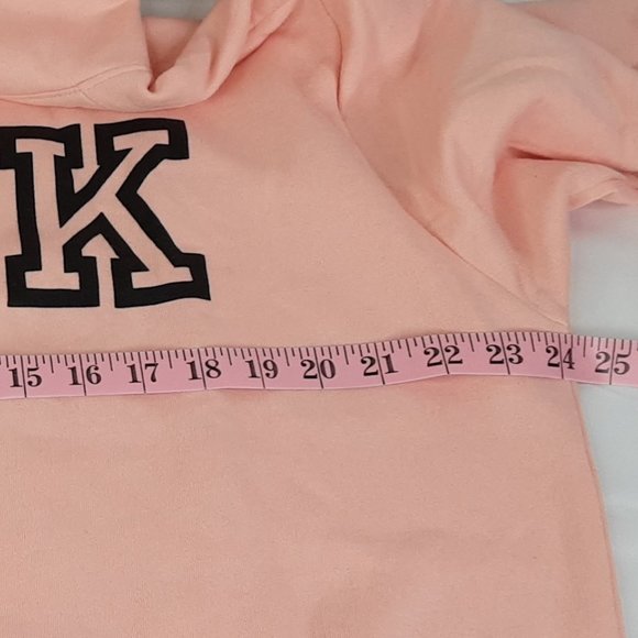 VICTORIA'S SECRET 'PINK' VARSITY LOGO FLEECE SWEATSHIRT - Picture 6 of 14